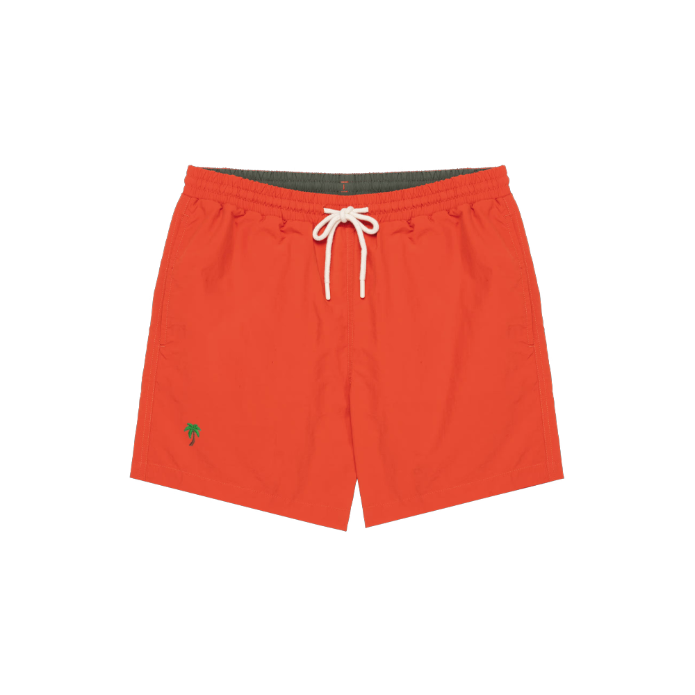 Palm Tree | Beach Shorts | Beach Red