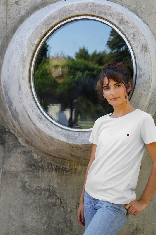 Pixel Heart | Woman T-shirt | White
