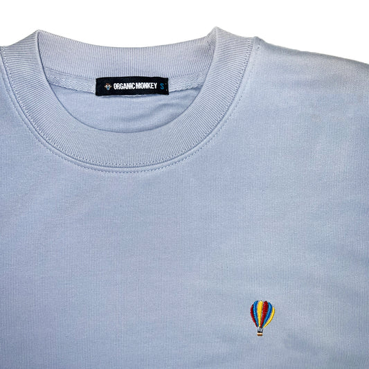 Balloon | Cropped Sweatshirt | Baby Blue