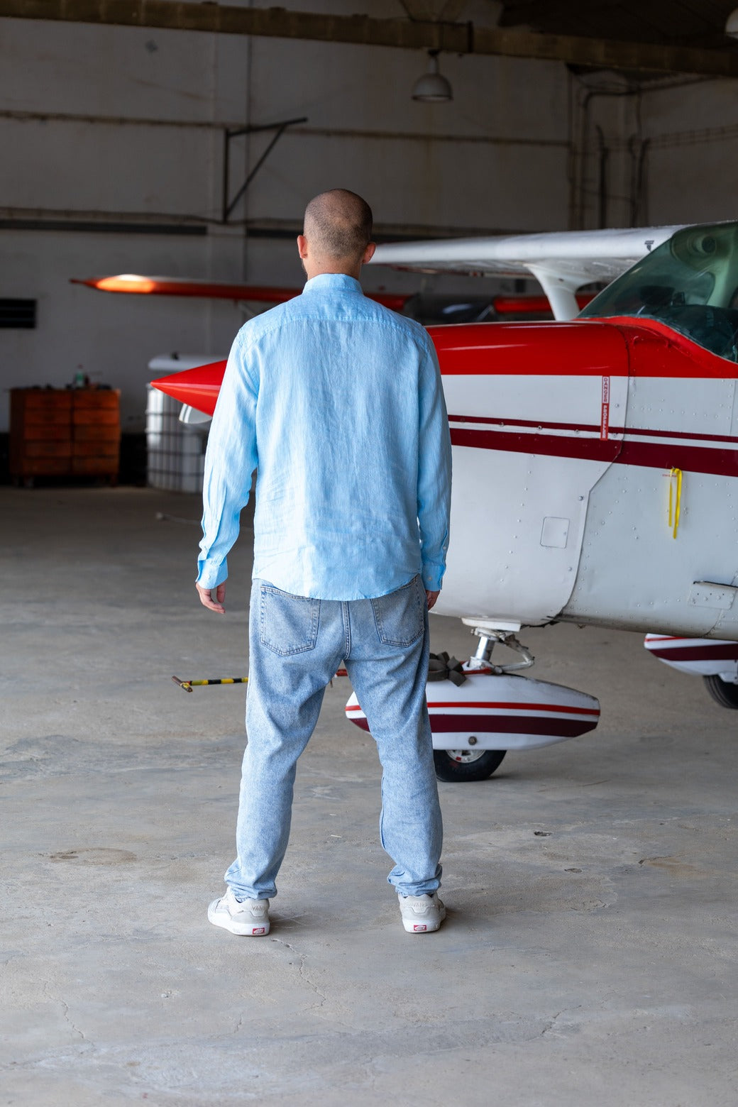 McPinch | Linen Button Shirt | Soft Blue