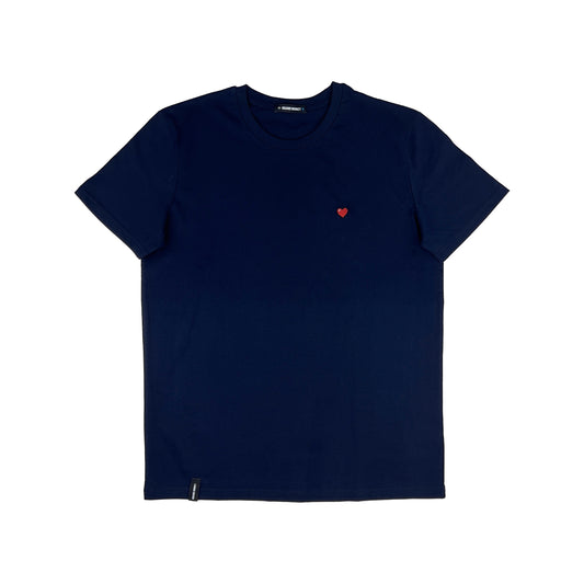 Pixel Heart | Regular Fit T-Shirt | Navy