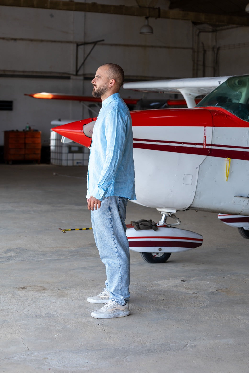 McPinch | Linen Button Shirt | Soft Blue