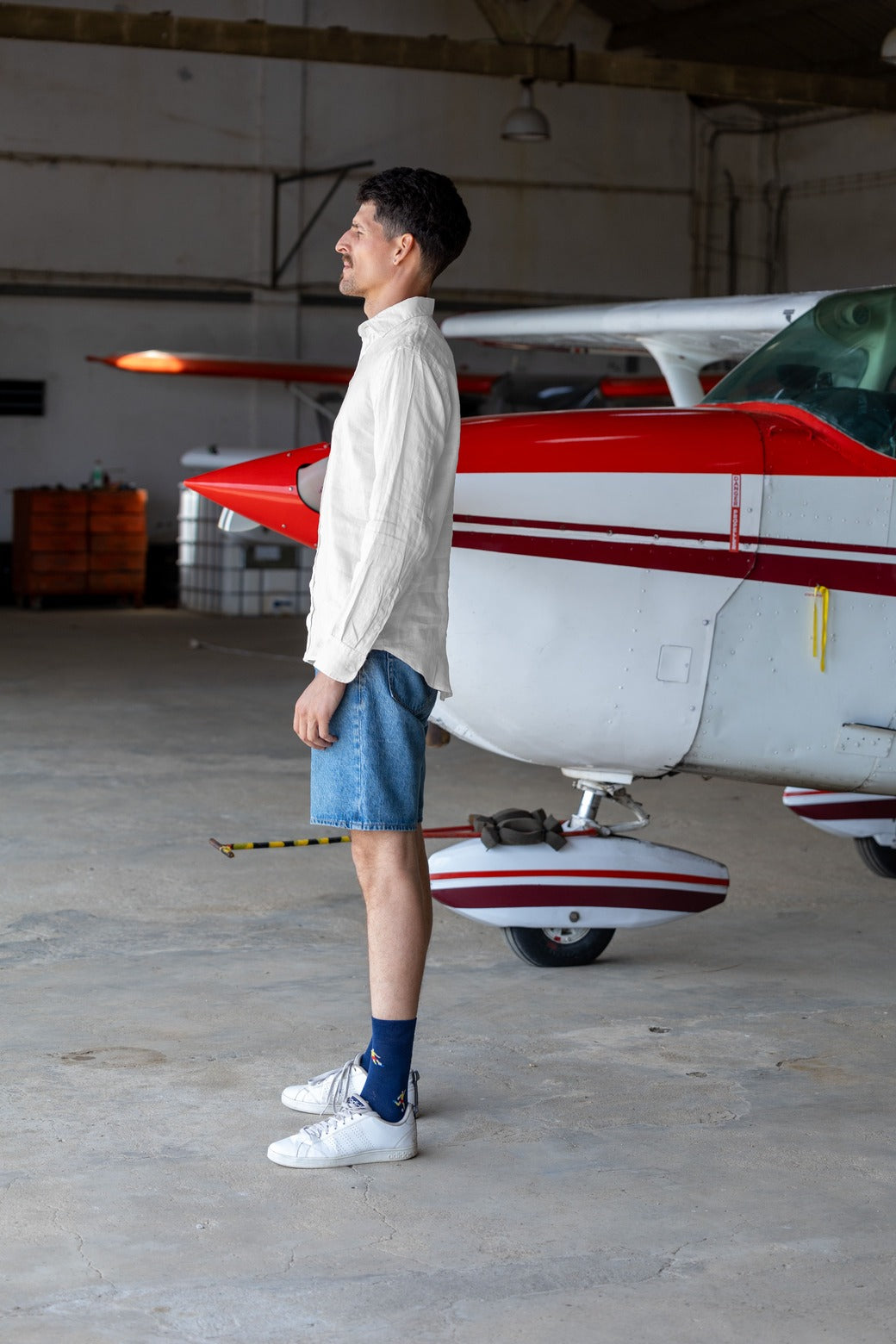 Spikey Lee | Linen Button Shirt | White