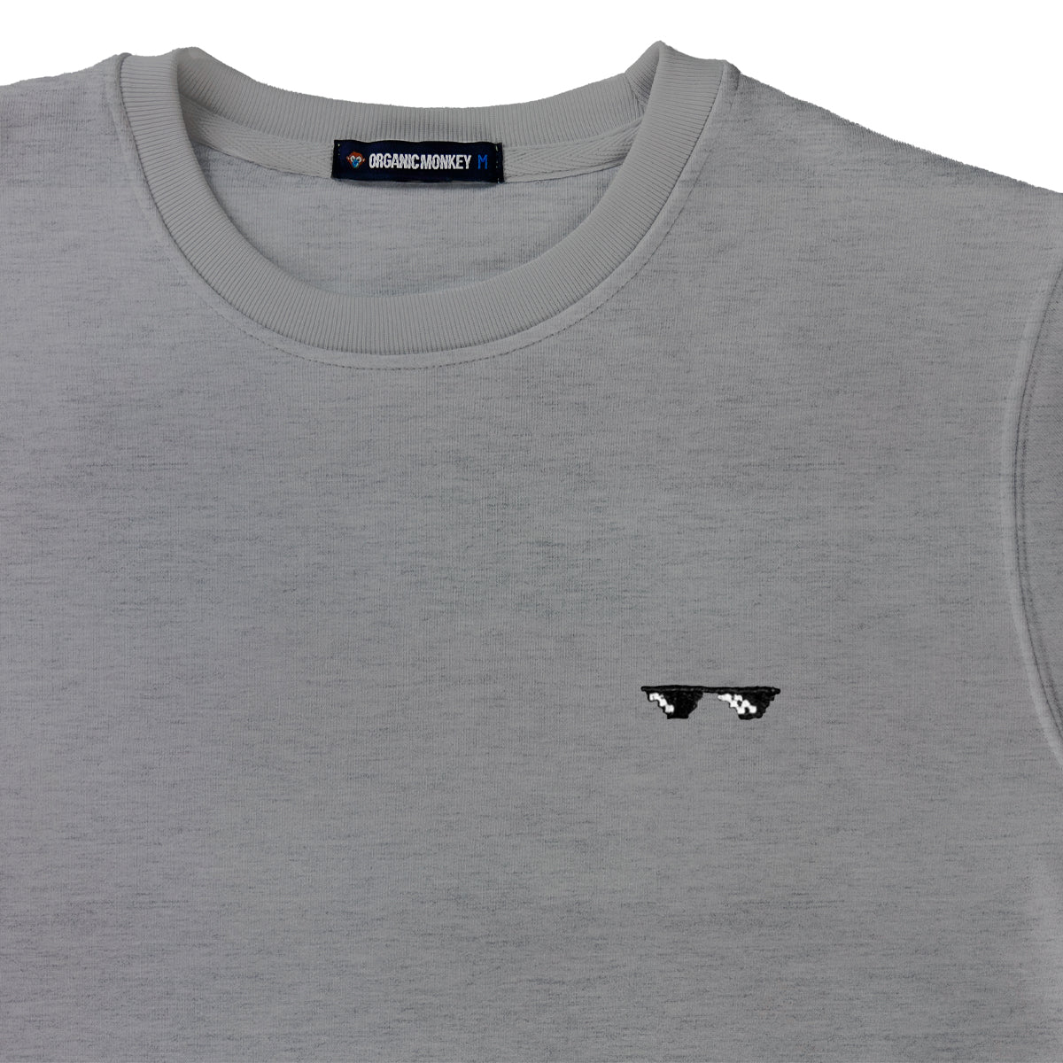 Pixel Glasses | Sweatshirt | TV Grey
