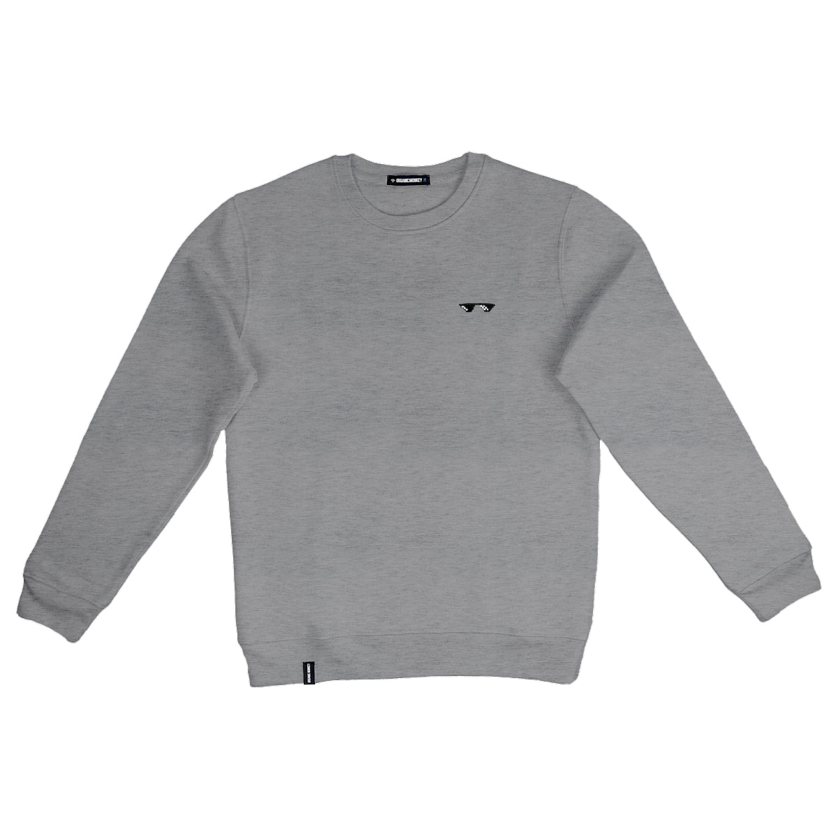Pixel Glasses | Sweatshirt | TV Grey
