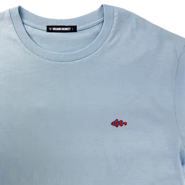 Party Fish | Regular Fit T-Shirt | Blue Macaroon