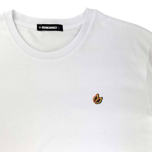 Papaya | Regular Fit T-Shirt | White