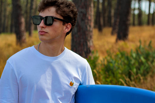 Papaya | Regular Fit T-Shirt | White