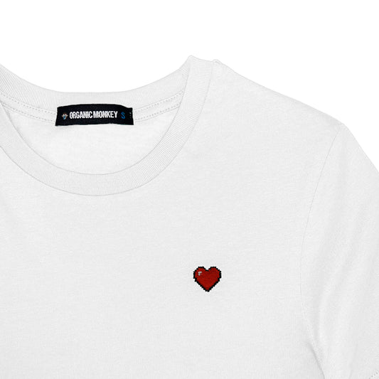 Pixel Heart | Woman T-shirt | White